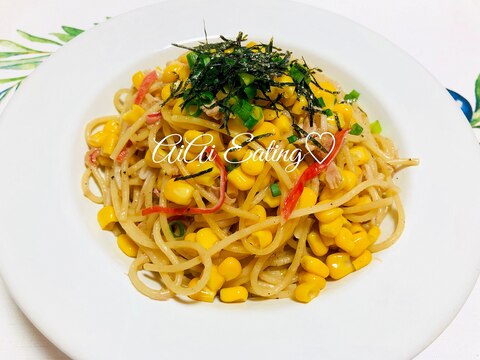 ♡フライパン1つで簡単♪ツナバターコーンパスタ♡